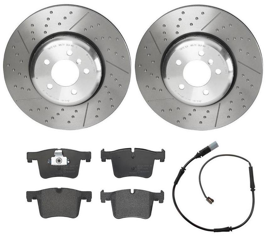 BMW Brembo Brake Kit - Pads and Rotors Front (370mm) (Low-Met) 34106859182 - Brembo 2886941KIT